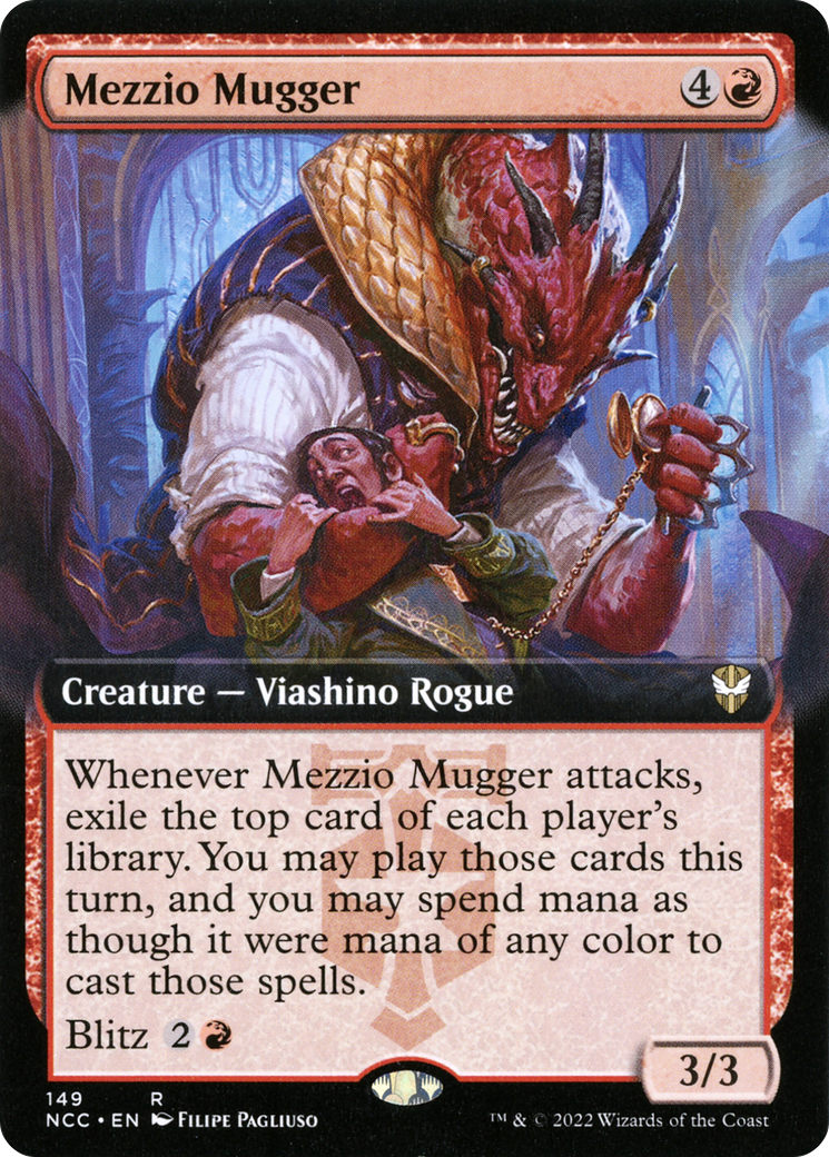 Mezzio Mugger (Extended Art) [Streets of New Capenna Commander]