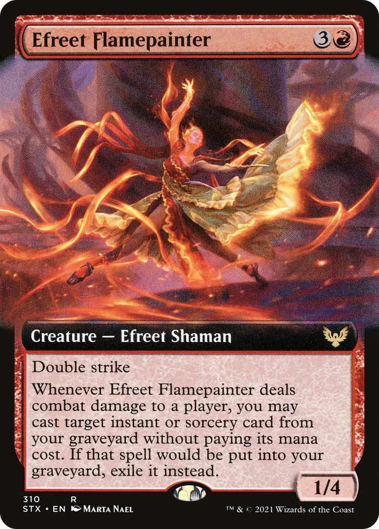 Efreet Flamepainter (Extended) [Strixhaven: School of Mages]