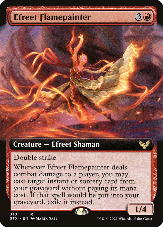 Efreet Flamepainter (Extended) [Strixhaven: School of Mages]