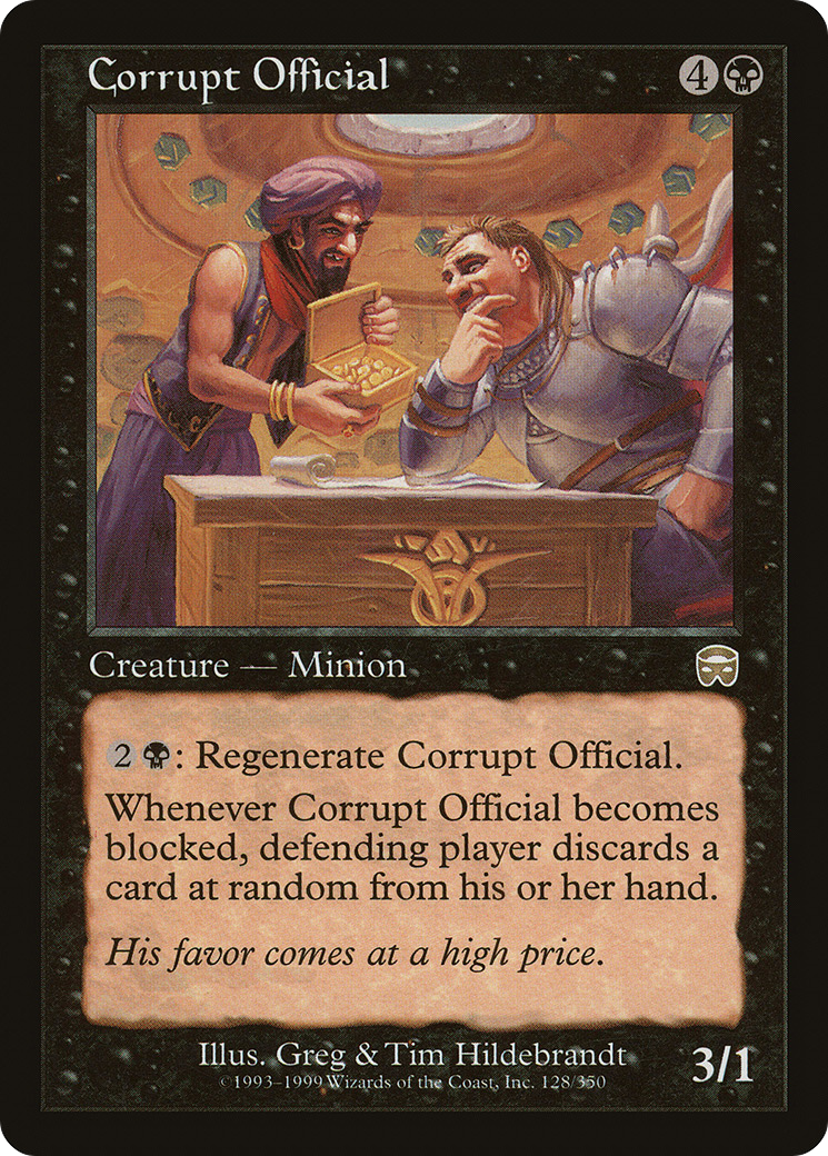 Corrupt Official (MMQ-128) - Mercadian Masques