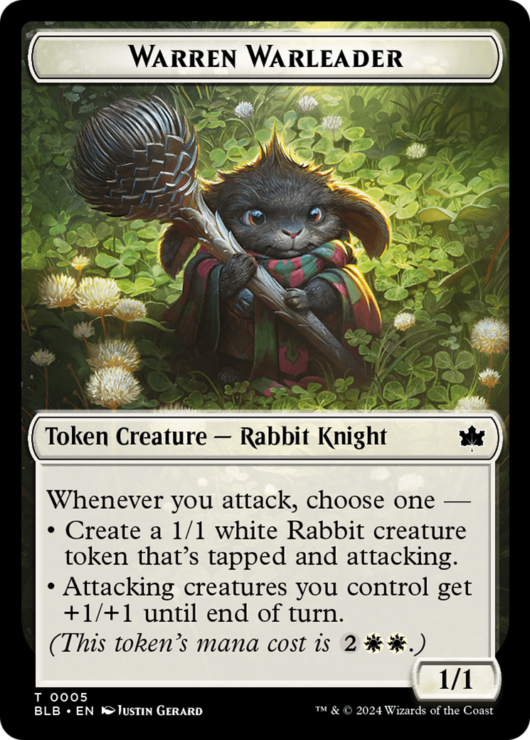Warren Warleader (BLB-005) - Bloomburrow Tokens Foil