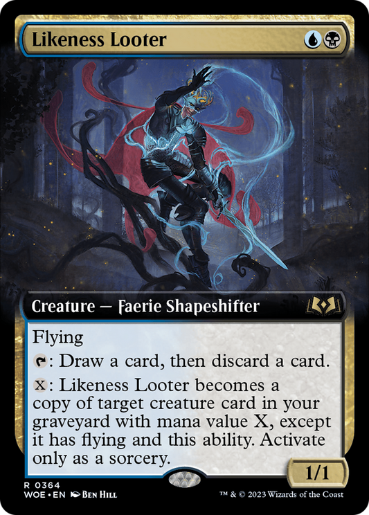 Likeness Looter (WOE-364) - Wilds of Eldraine: (Extended Art) Foil