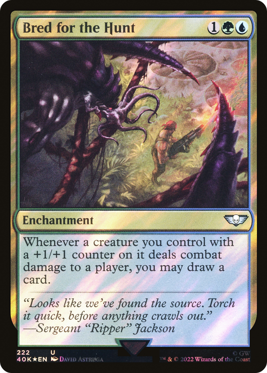 Bred for the Hunt (Surge Foil) [Universes Beyond: Warhammer 40,000]