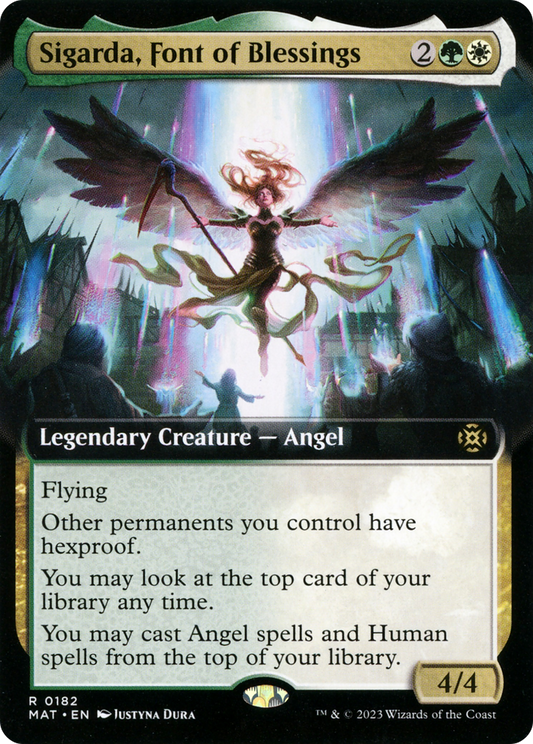 Sigarda, Font of Blessings (MAT-182) - March of the Machine: The Aftermath: (Extended Art) Foil