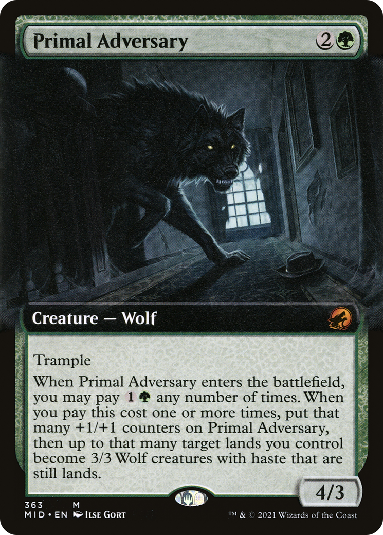 Primal Adversary (Extended) [Innistrad: Midnight Hunt]