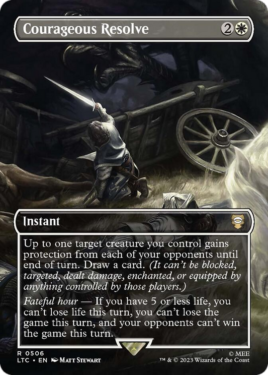 Courageous Resolve (LTC-506) - Tales of Middle-earth Commander (Borderless)