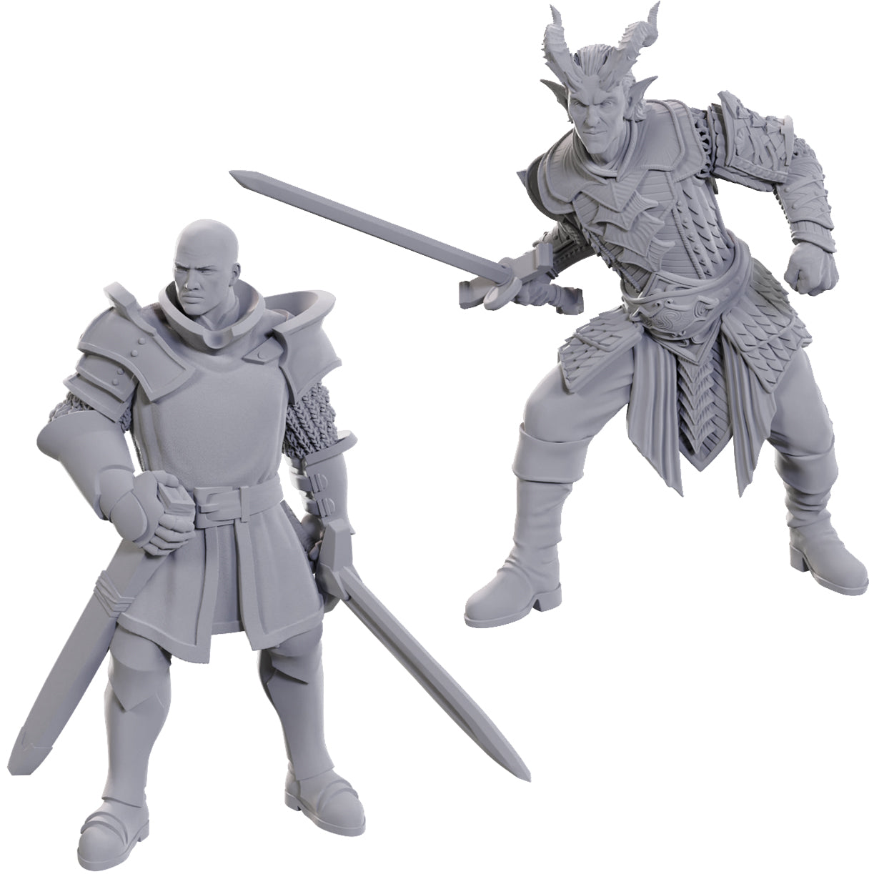 D&D Unpainted Minis - Baldur's Gate 3 - Ulder Ravengard & Zevlor (96370)