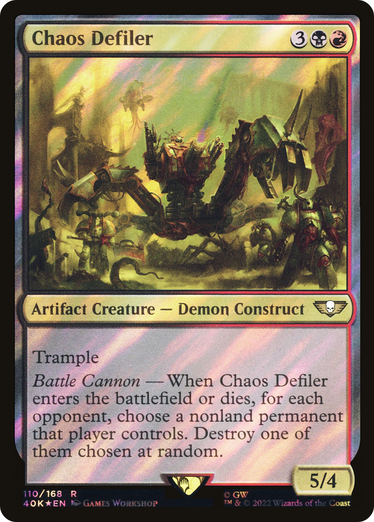 Chaos Defiler (Surge Foil) [Universes Beyond: Warhammer 40,000]