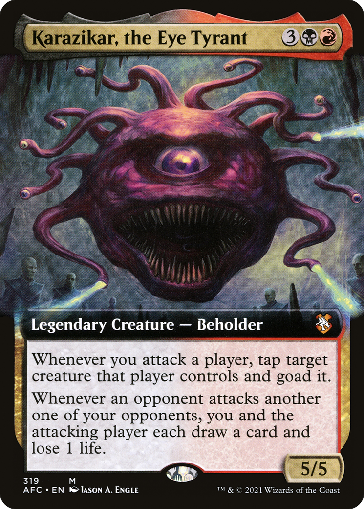 Karazikar, the Eye Tyrant (Extended) [Dungeons & Dragons: Adventures in the Forgotten Realms Commander]