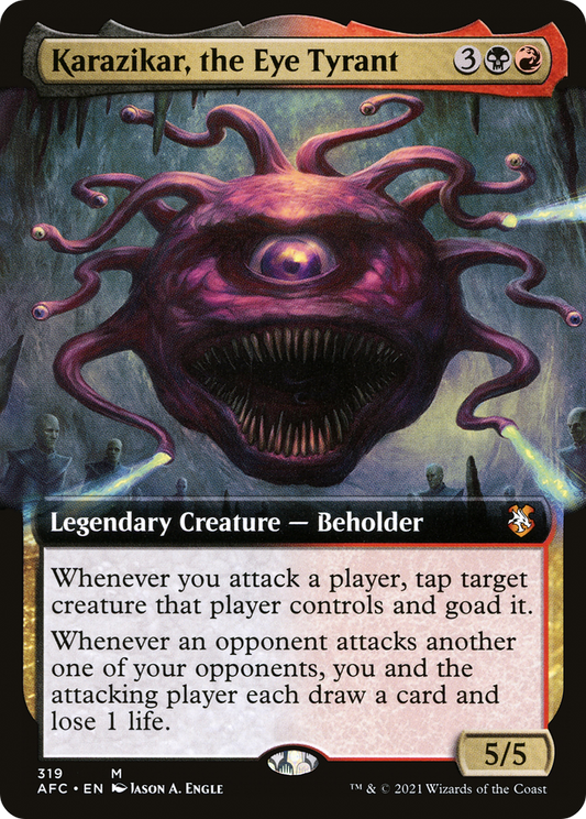 Karazikar, the Eye Tyrant (Extended) [Dungeons & Dragons: Adventures in the Forgotten Realms Commander]