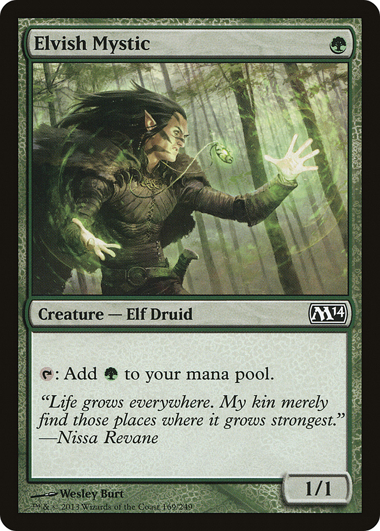 Elvish Mystic (M14-169) - Magic 2014 Foil