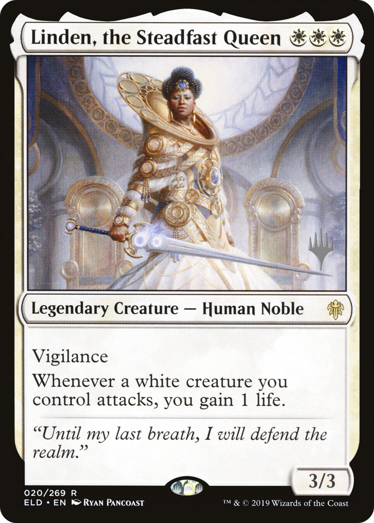 Linden, the Steadfast Queen (PPELD-020) - Throne of Eldraine Promos