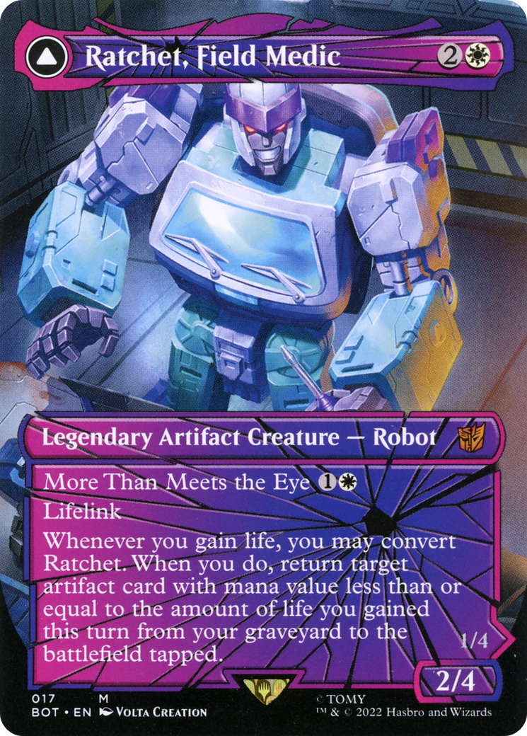 Ratchet, Field Medic // Ratchet, Rescue Racer (Shattered Glass) [Universes Beyond: Transformers]