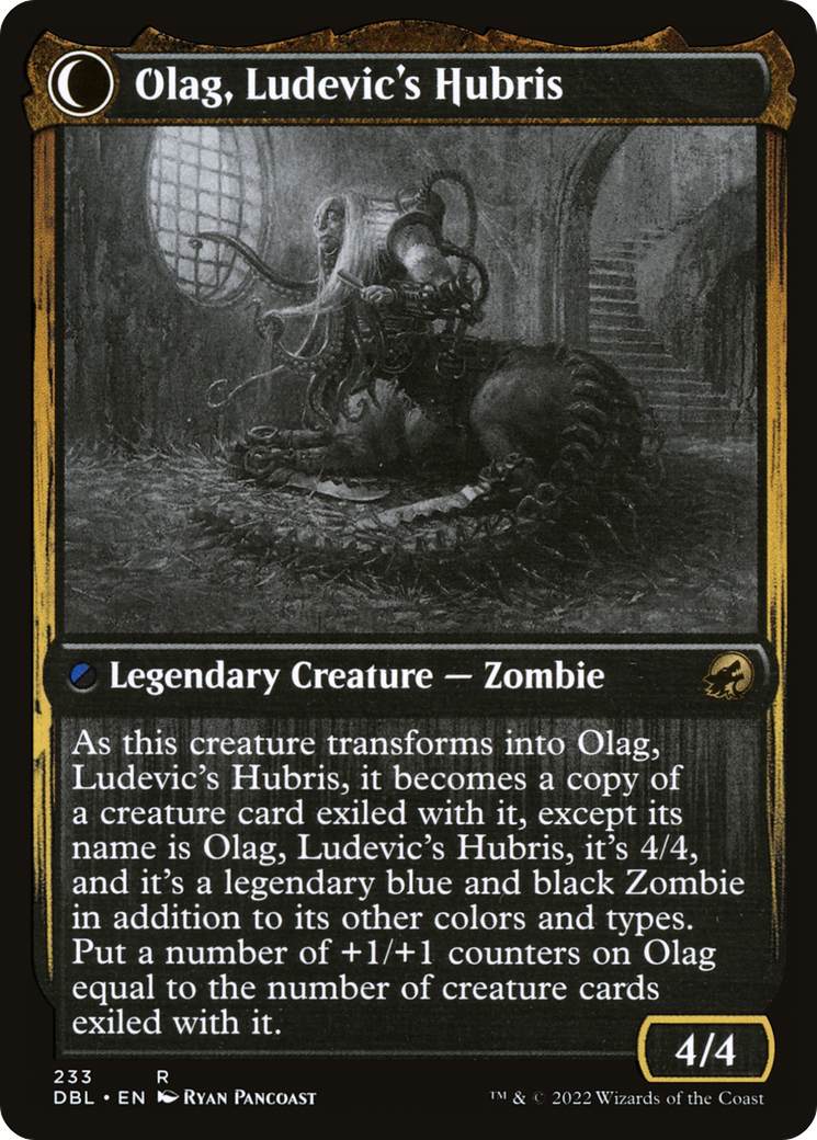 Ludevic, Necrogenius // Olag, Ludevic's Hubris (DBL-233) - Innistrad: Double Feature: (Double Faced Transform)