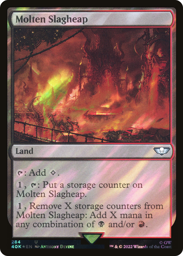 Molten Slagheap (Surge Foil) [Universes Beyond: Warhammer 40,000]
