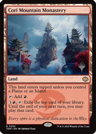 Cori Mountain Monastery (PPTDM-252) - Promo Pack: Tarkir: Dragonstorm