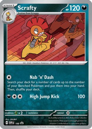 Scrafty (188) [Scarlet & Violet: Black Star Promos]