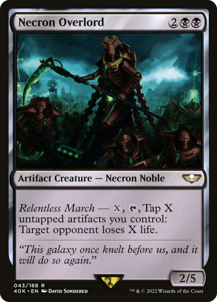 Necron Overlord [Universes Beyond: Warhammer 40,000]