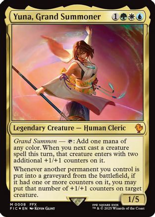 Yuna, Grand Summoner (FIC-008) - Commander: FINAL FANTASY