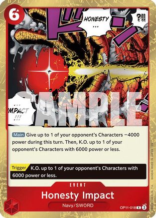 Honesty Impact [A Fist of Divine Speed]