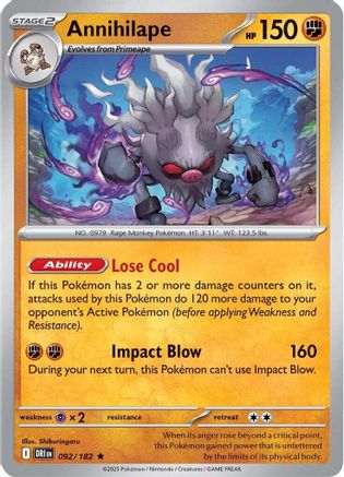 Annihilape (092/182) [Scarlet & Violet: Destined Rivals]