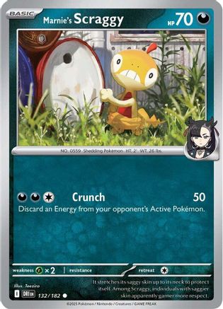 Marnie's Scraggy (132/182) [Scarlet & Violet: Destined Rivals]
