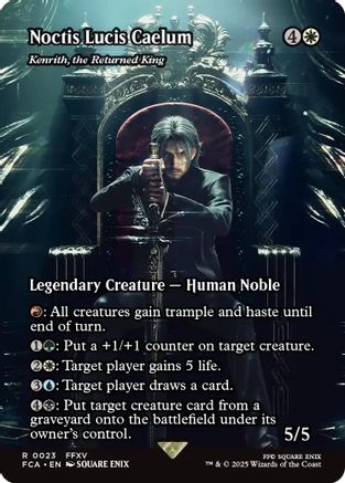 Noctis Lucis Caelum - Kenrith, the Returned King (Showcase) (FCA-023) - FINAL FANTASY: Through the Ages