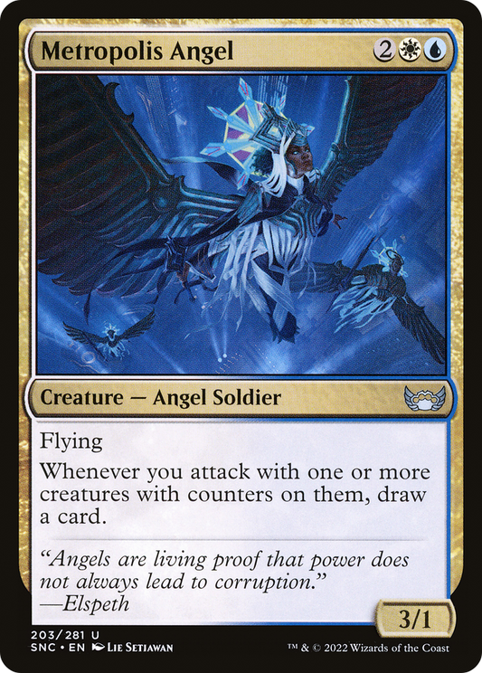 Metropolis Angel (SNC-203) - Streets of New Capenna Foil