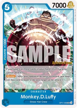 Monkey.D.Luffy [A Fist of Divine Speed Release Event Cards]