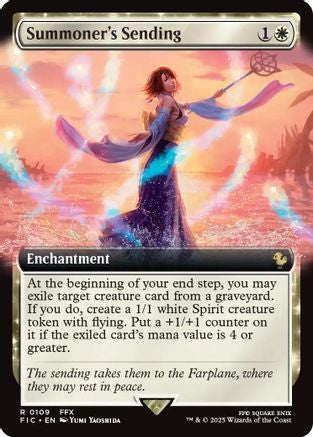 Summoner's Sending (Extended Art) (FIC-109) - Commander: FINAL FANTASY