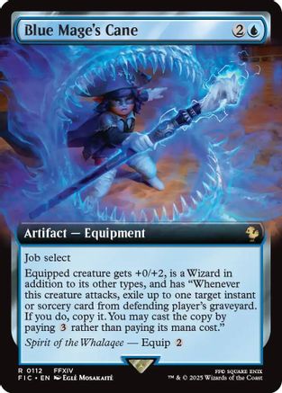 Blue Mage's Cane (Extended Art) (FIC-112) - Commander: FINAL FANTASY