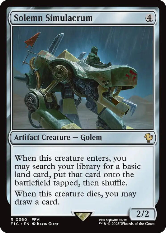 Solemn Simulacrum (Surge Foil) [FINAL FANTASY Commander]