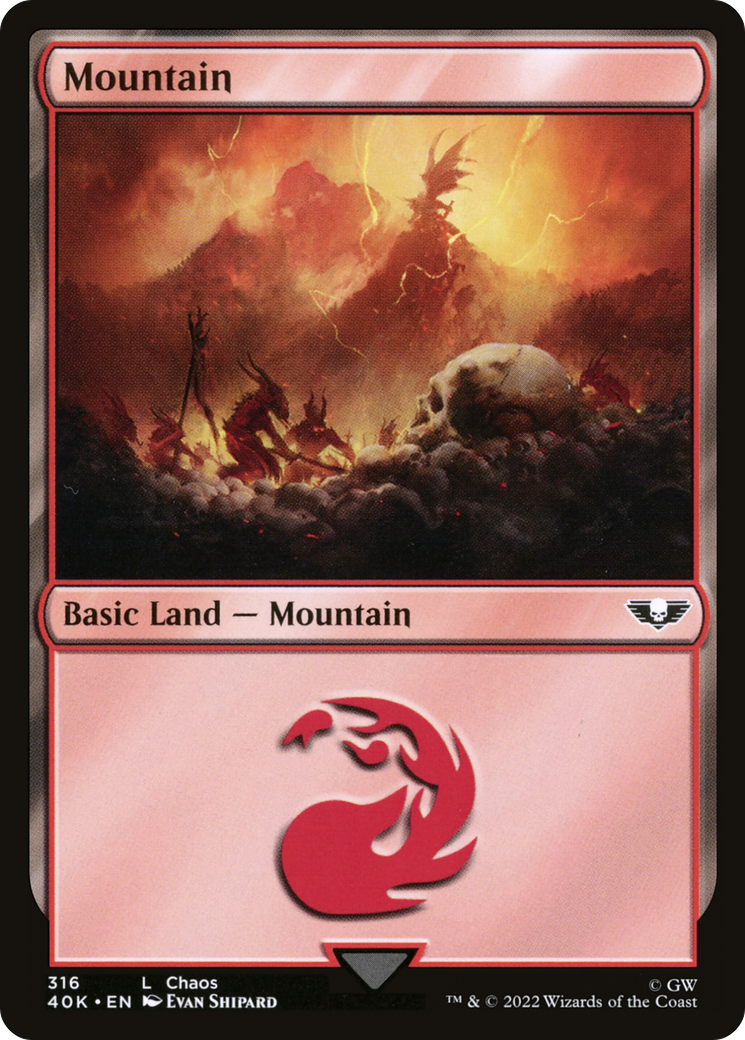 Mountain (316) [Universes Beyond: Warhammer 40,000]
