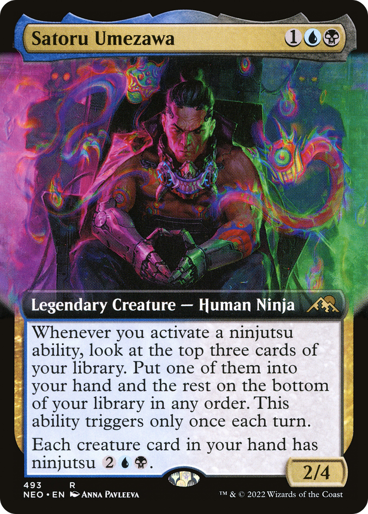 Satoru Umezawa (Extended Art) [Kamigawa: Neon Dynasty]