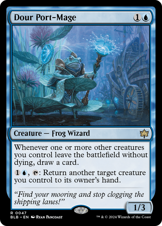 Dour Port-Mage (BLB-047) - Bloomburrow Foil