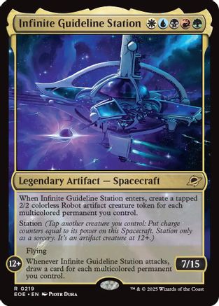 Infinite Guideline Station (EOE-219) - Edge of Eternities Foil