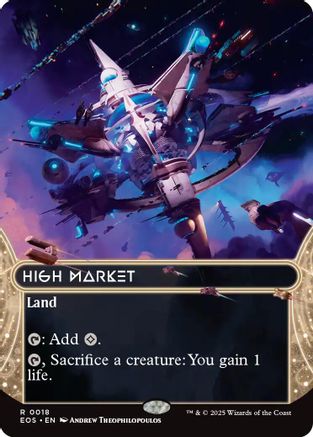 High Market (0018) (Borderless) (EOS-018) - Edge of Eternities: Stellar Sights Foil