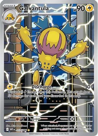 Galvantula 117/086  - Holofoil SV White Flare - Illustration Rare