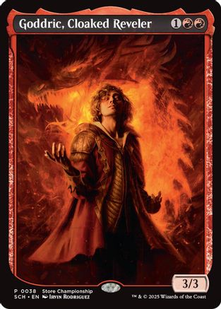 Goddric, Cloaked Reveler (GAME-038) - Game Day & Store Championship Promos