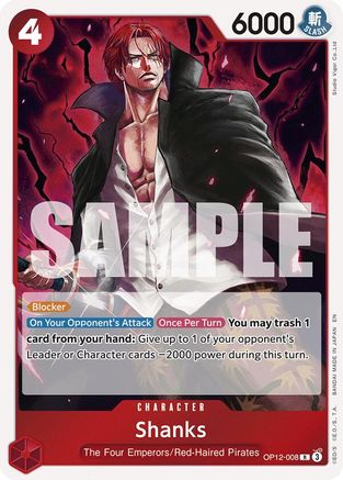 Shanks (008) (OP12-008) - Legacy of the Master Foil