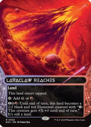 Lavaclaw Reaches (0022) (Borderless) (EOE-022) - Edge of Eternities
