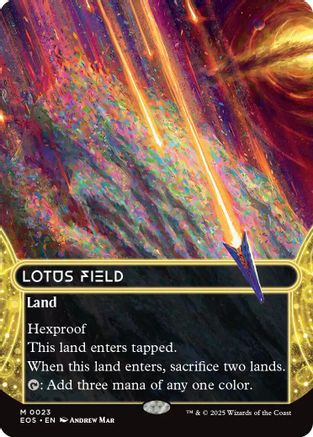 Lotus Field (0023) (Borderless) (EOE-023) - Edge of Eternities
