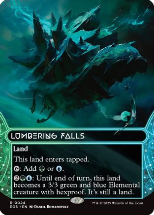Lumbering Falls (0024) (Borderless) (EOE-024) - Edge of Eternities Foil