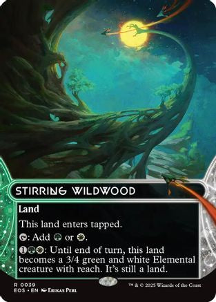 Stirring Wildwood (0039) (Borderless) (EOE-039) - Edge of Eternities