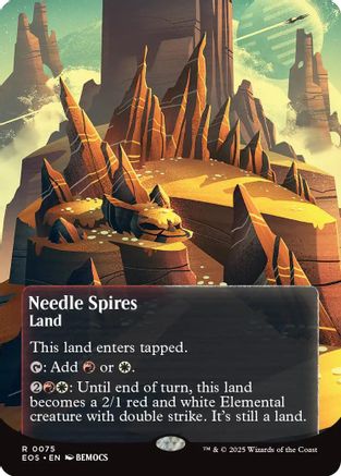 Needle Spires (0075) (Borderless) (EOE-075) - Edge of Eternities Foil