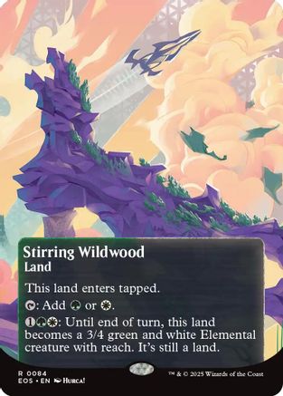 Stirring Wildwood (0084) (Borderless) (EOE-084) - Edge of Eternities Foil