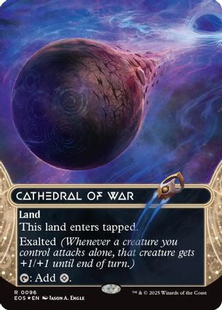 Cathedral of War (0096) (Borderless) (Galaxy Foil) (EOE-096) - Edge of Eternities Foil