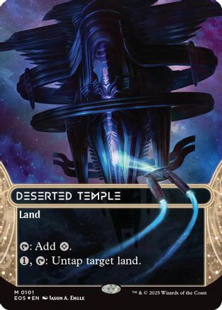 Deserted Temple (0101) (Borderless) (Galaxy Foil) (EOE-101) - Edge of Eternities Foil