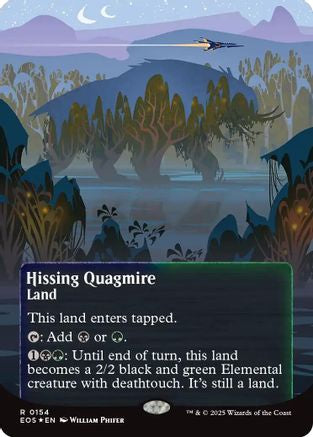 Hissing Quagmire (0154) (Borderless) (Galaxy Foil) (EOE-154) - Edge of Eternities Foil