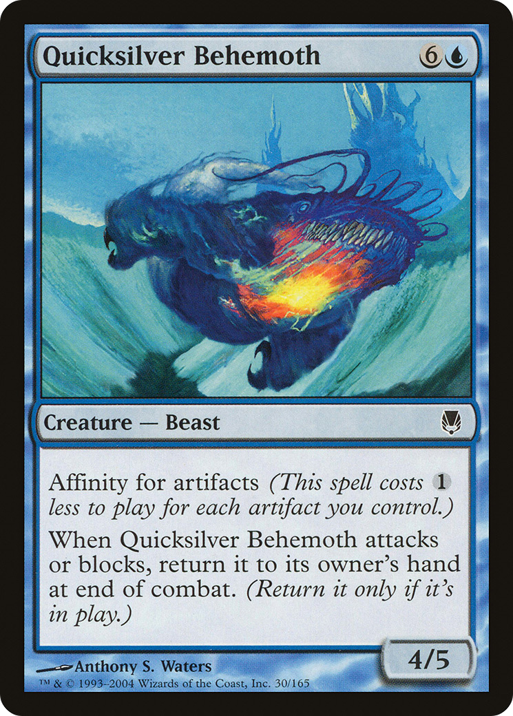 Quicksilver Behemoth (DST-030) - Darksteel Foil